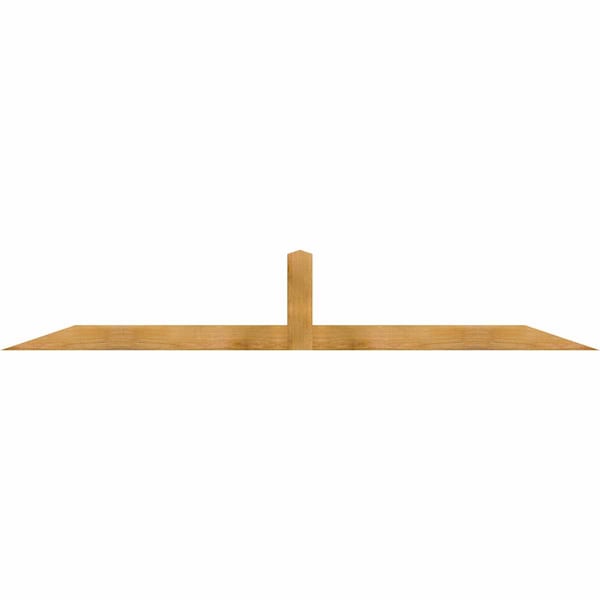 Ekena Millwork Portland Rough Sawn Timber Gable Bracket, Western Red Cedar, 96"W x 16"H x 2"D x 4"F, 4/12 Pitch GBW096X16X0204POR00RWR - main